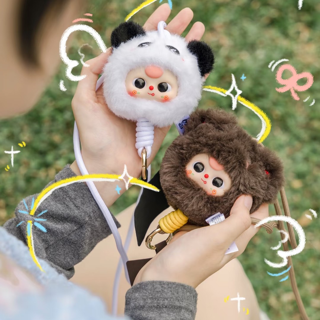 【正品拆盒】 娃三岁Baby Three手机挂绳毛绒盲盒潮玩周边公仔礼物