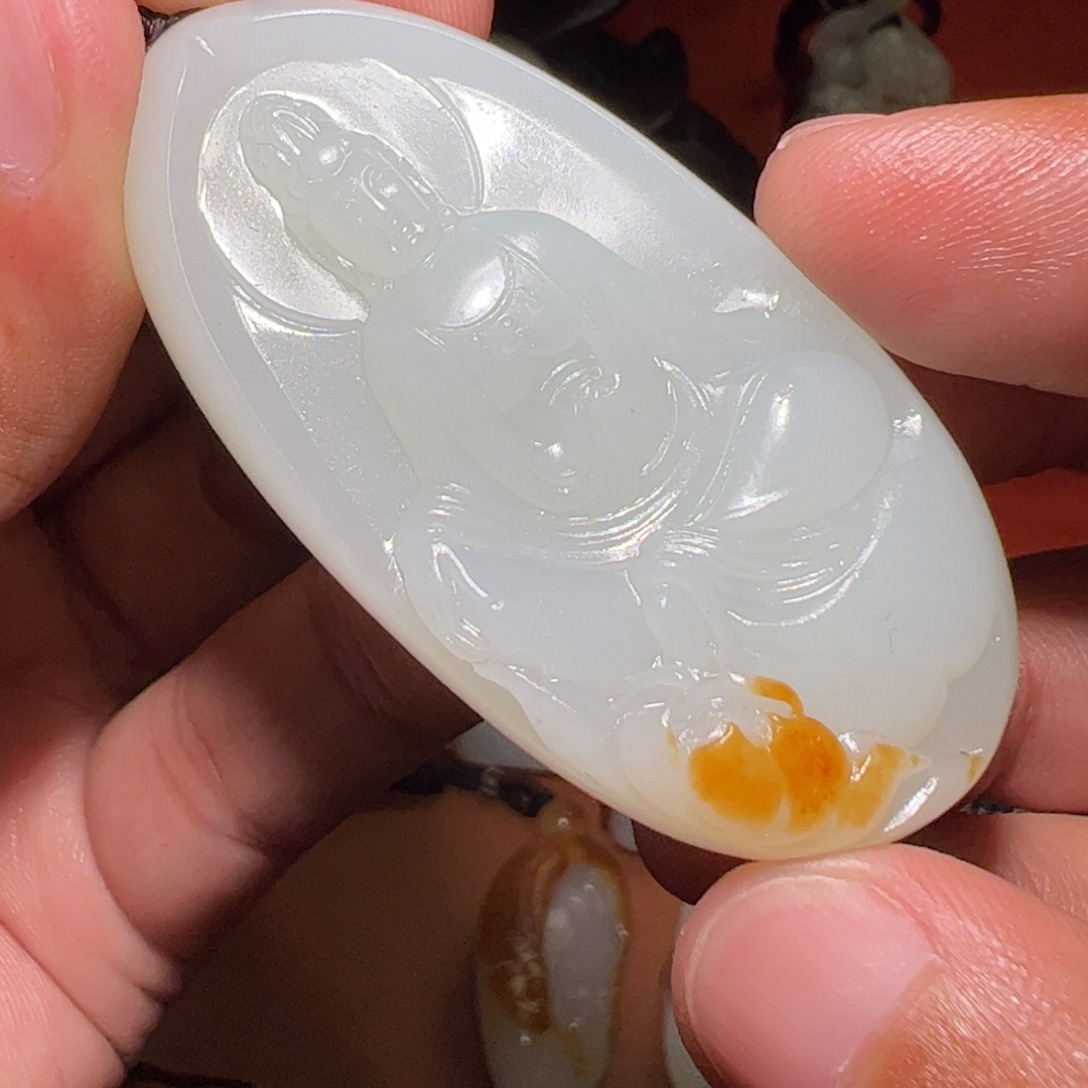 和田玉未镶嵌挂件