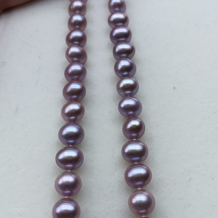 淡水珍珠颈饰银S925镶嵌卡9-10高品