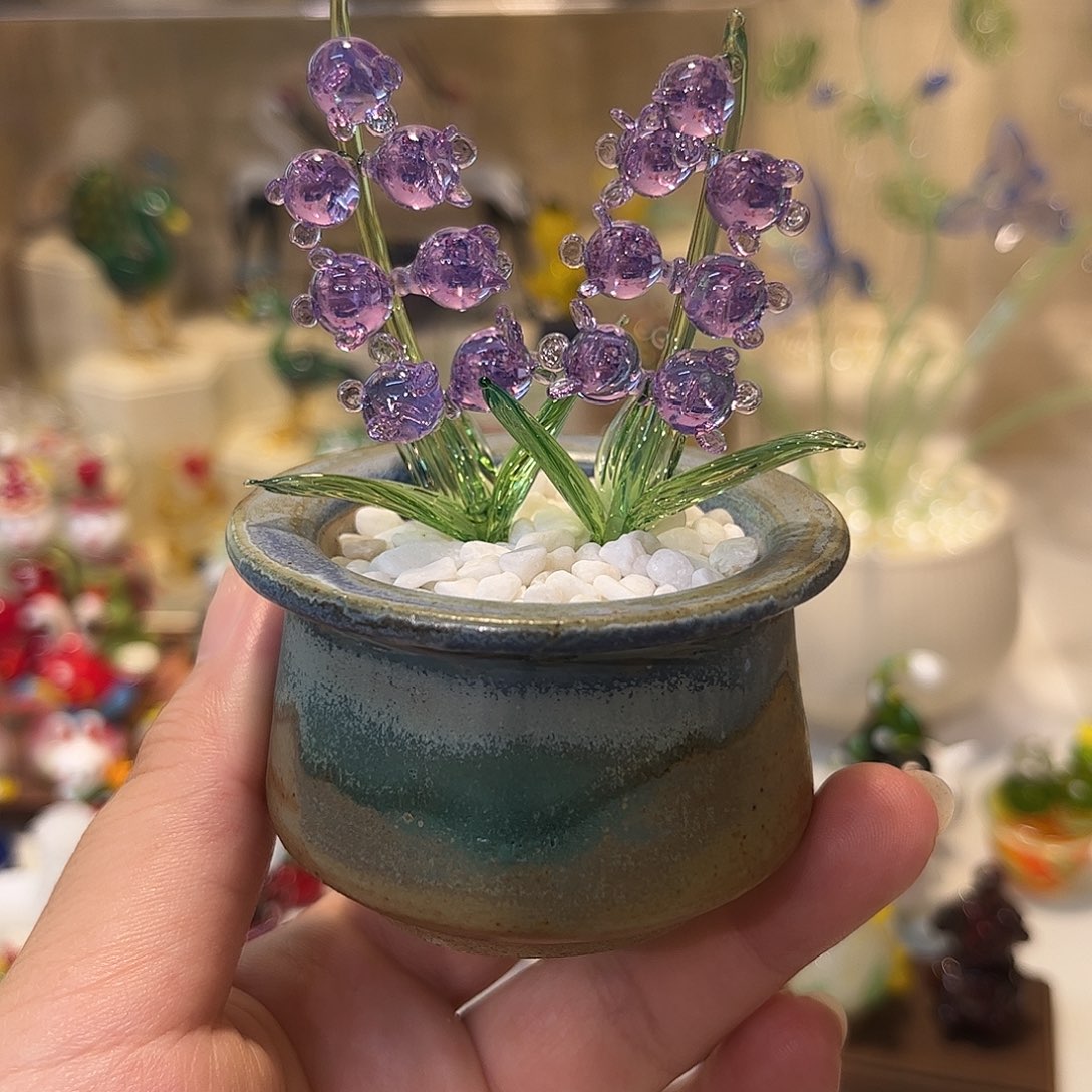 手工艺品琉璃琉璃铃兰