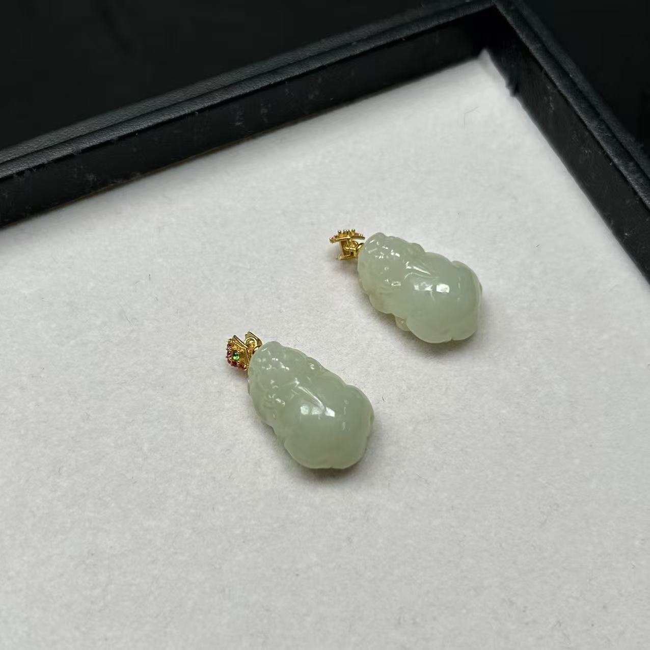 【睿泽赏宝】S925和田玉貔貅吊坠有瑕/多样性发一 21*13*8KS0080201