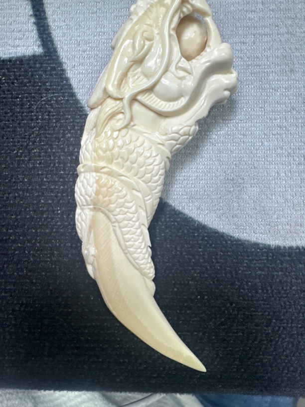 利友 猛犸牙 龙牙尖手把件