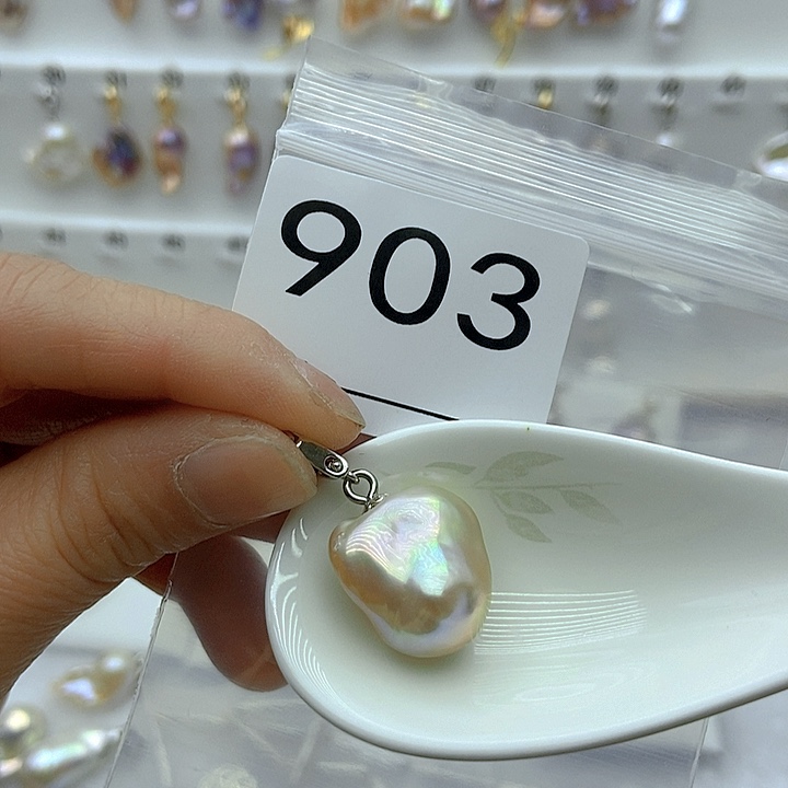 淡水珍珠颈饰银S925镶嵌