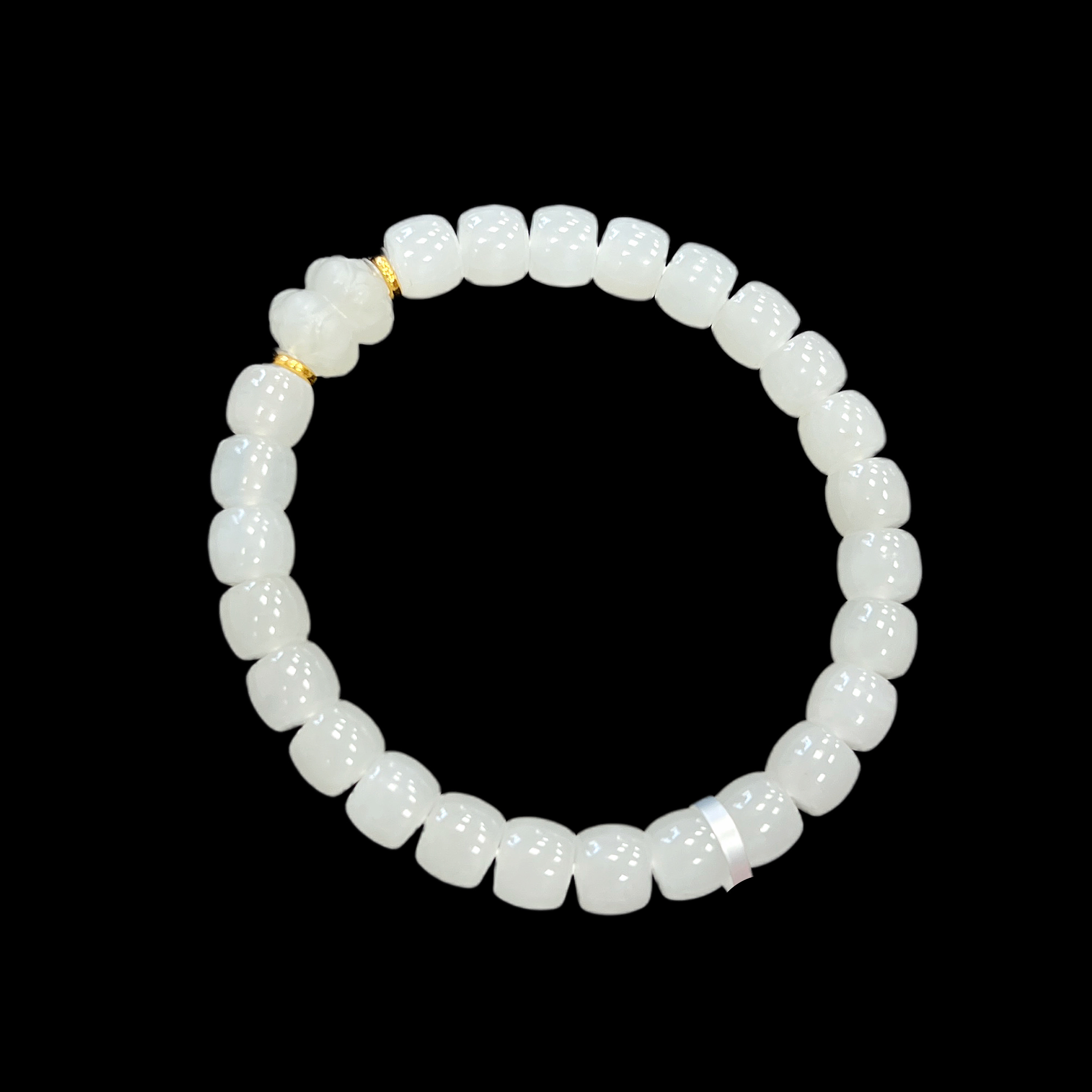 9141-和田玉手串孤品