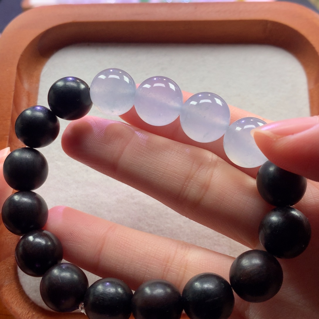 翡翠未镶嵌手链12.7-13mm