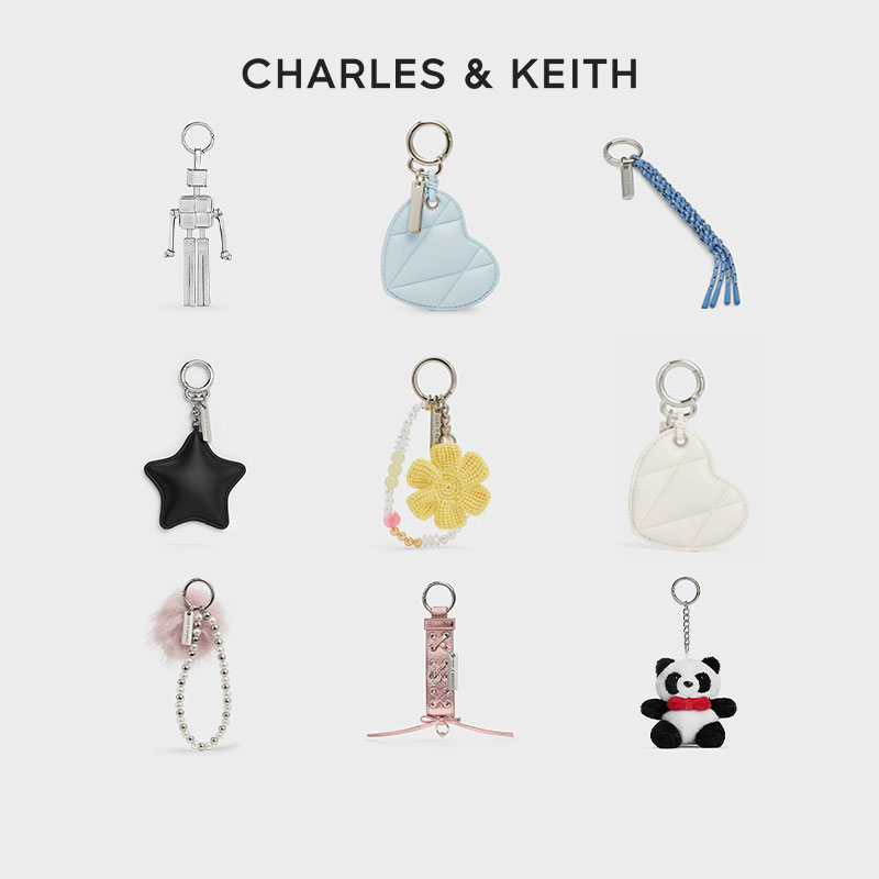 CHARLES & KEITH【+29元换购专享链接】包包挂件钥匙扣箱包配件合集