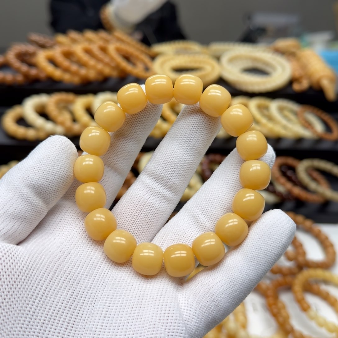 【闪购商品】菩提根/象牙果手串7*12×13 10年以上 黄花透 鬼工