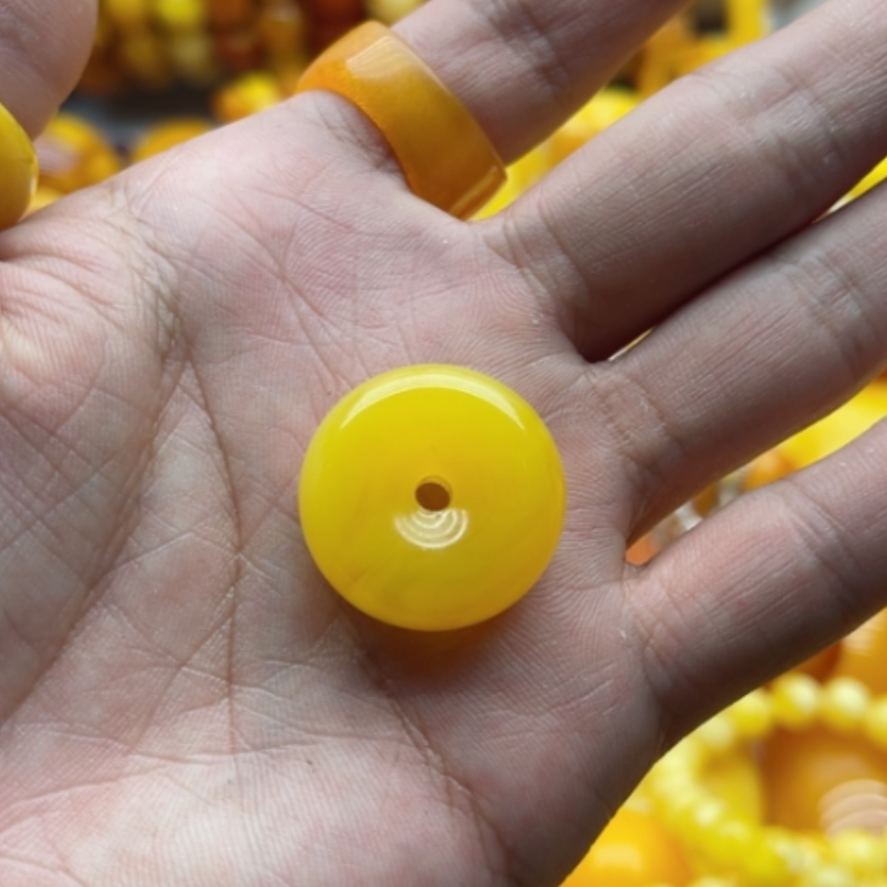 【闪购商品】蜜蜡手链未镶嵌蜜蜡平安扣