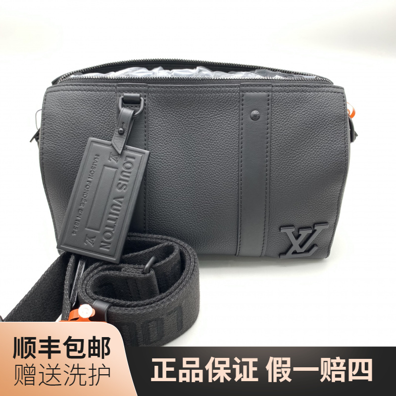 99新 LouisVuitton/路易威登 LV黑色KP27斜挎包/10021238肩包时尚