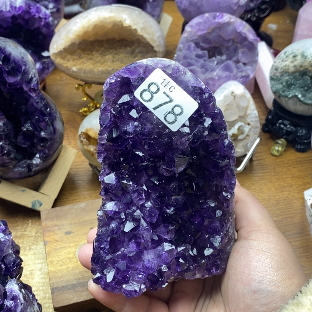 未镶嵌大型摆件（非配饰）紫晶刘*究