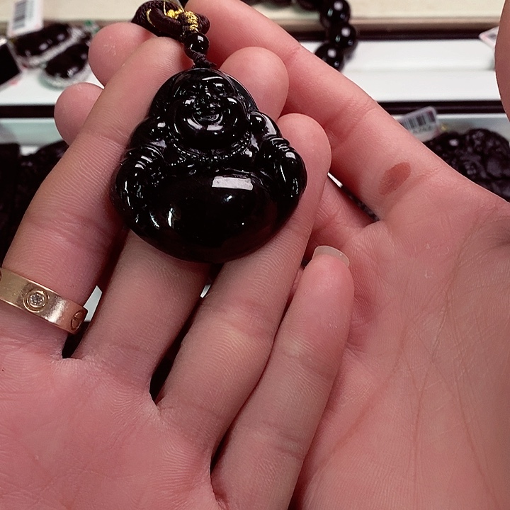 翡翠未镶嵌颈饰天然缅料A货 佛公牌子