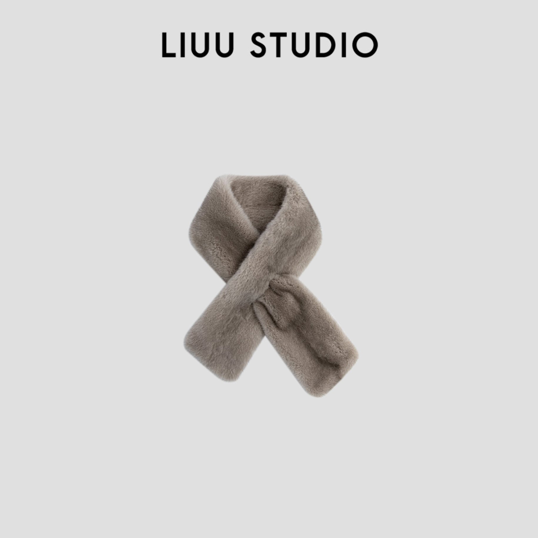 【LIUU】奢华手感 全进口整貂双面皮草围巾