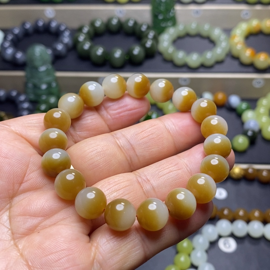 和田玉未镶嵌手串