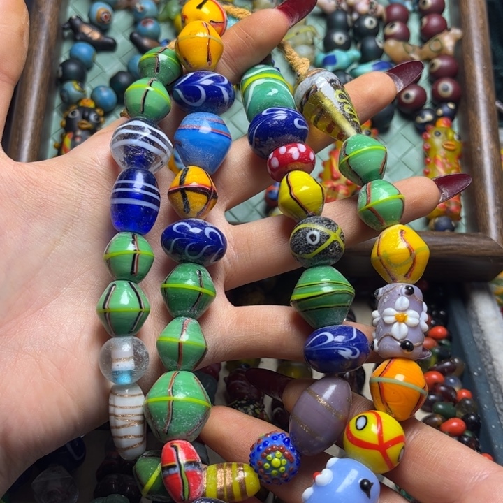 玻璃颈饰3938 琉璃一条