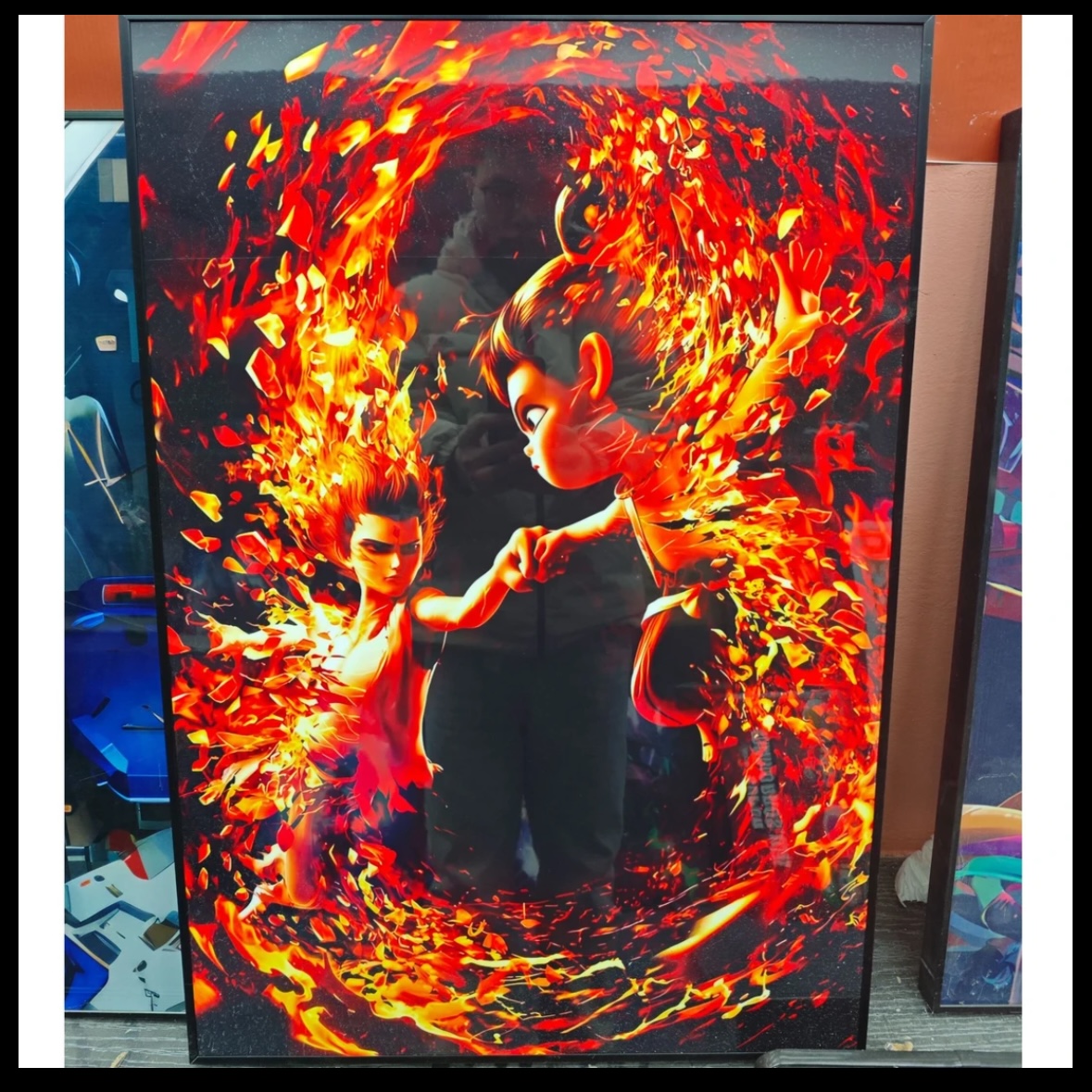 火红哪吒  儿童客厅卧室现代装饰画 40-30-PVC-V006