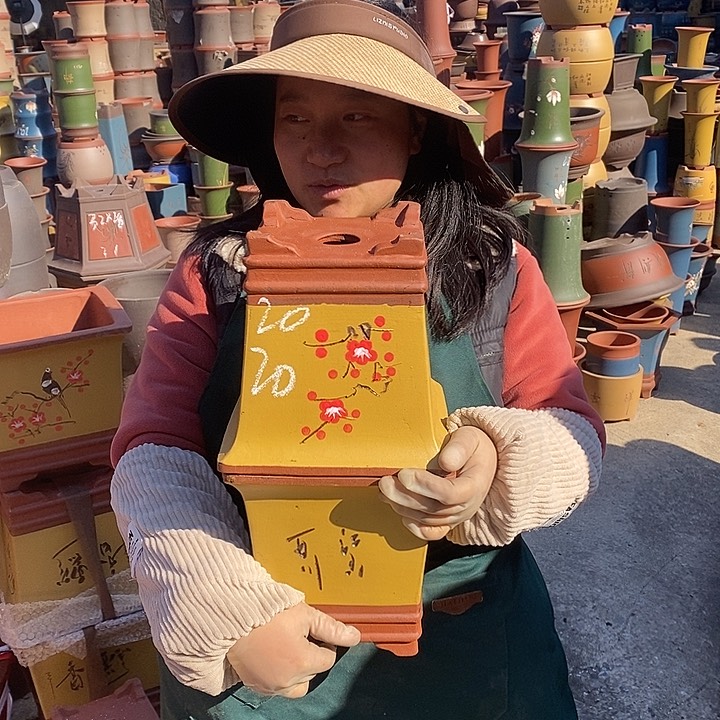 紫砂花盆紫砂花盆