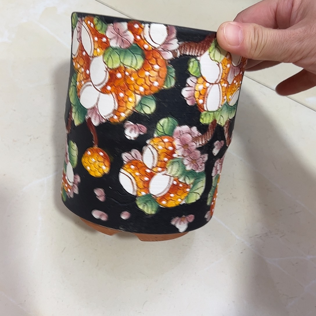 景德镇炫彩手绘口12高15