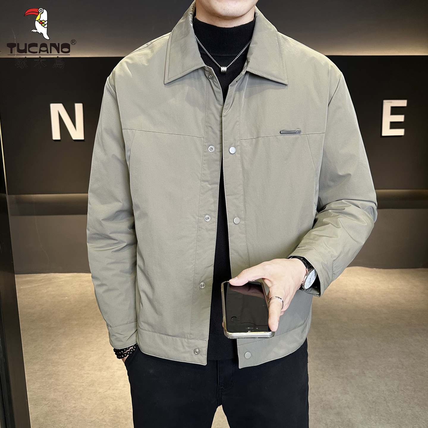 TUCANO/啄木鳥2025冬季新款鸭绒翻领羽绒服百搭档次帅气加厚保暖
