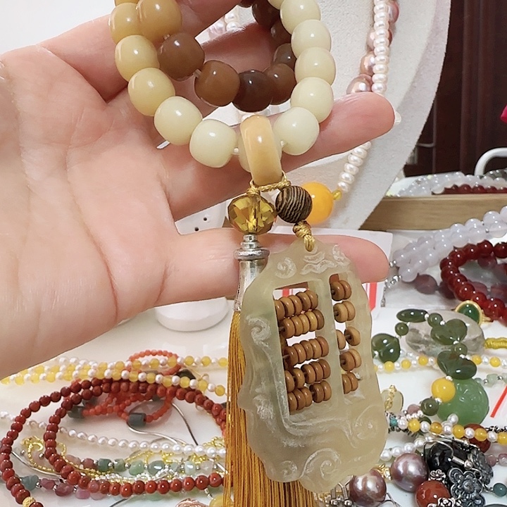 翡翠未镶嵌耳饰配件隔珠天然卡10.5有结构