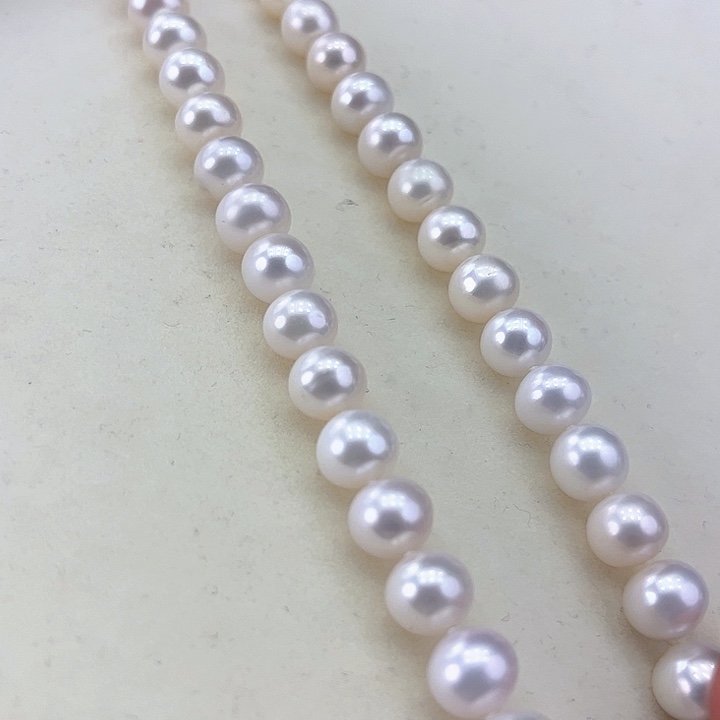 淡水珍珠颈饰银S925镶嵌卡9➕极光冷白