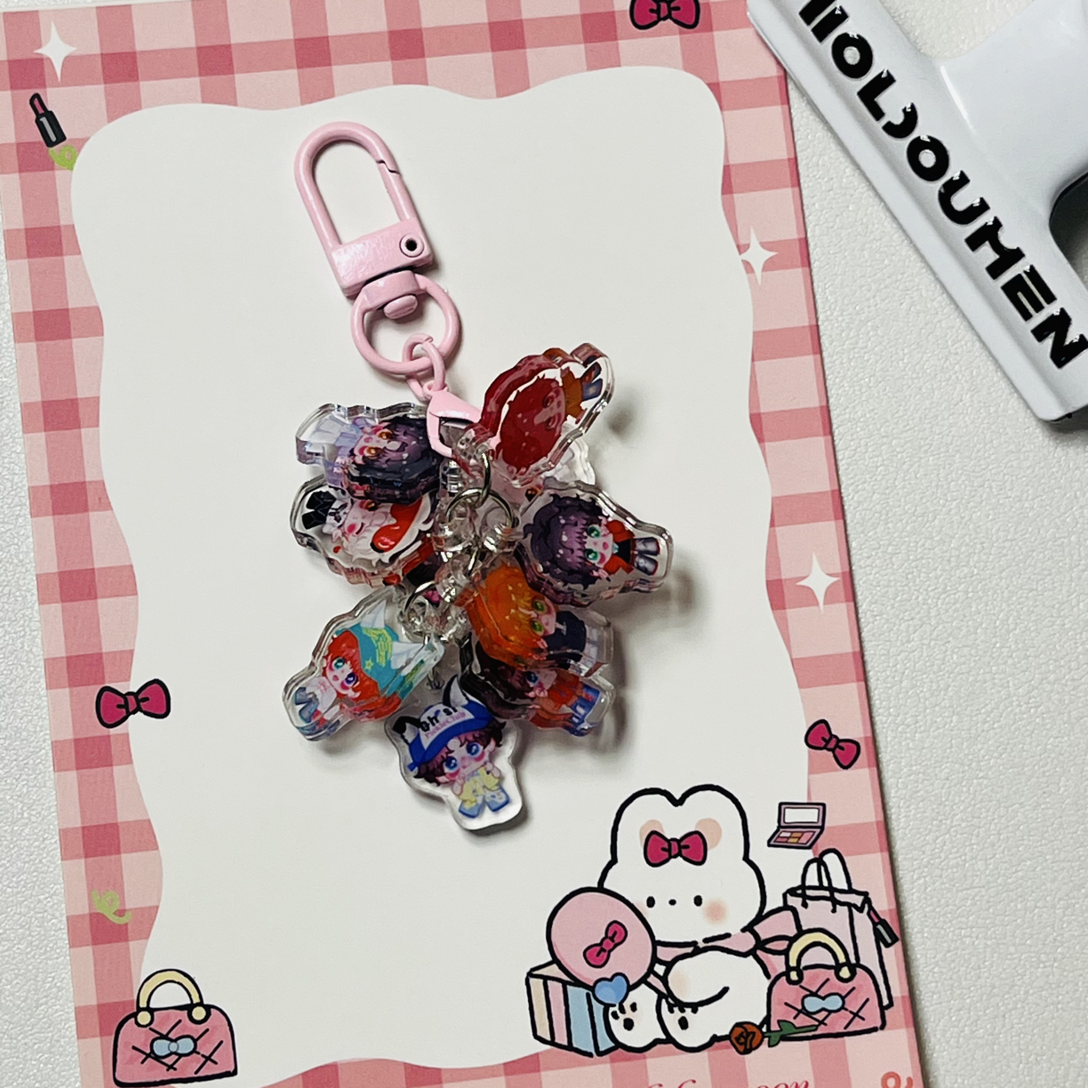 亚克力包链  葡萄串挂件