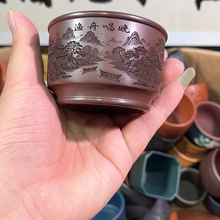 茶杯紫砂全手工紫砂主人杯