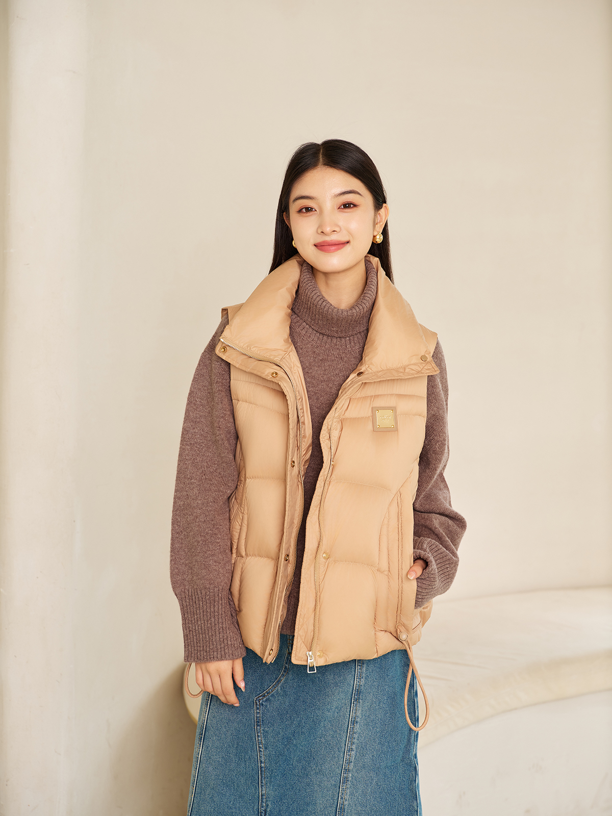 搭配日记E030新款时尚羽绒服