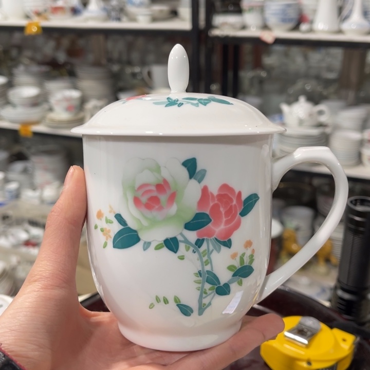 醴陵高温瓷釉下手绘450毫升