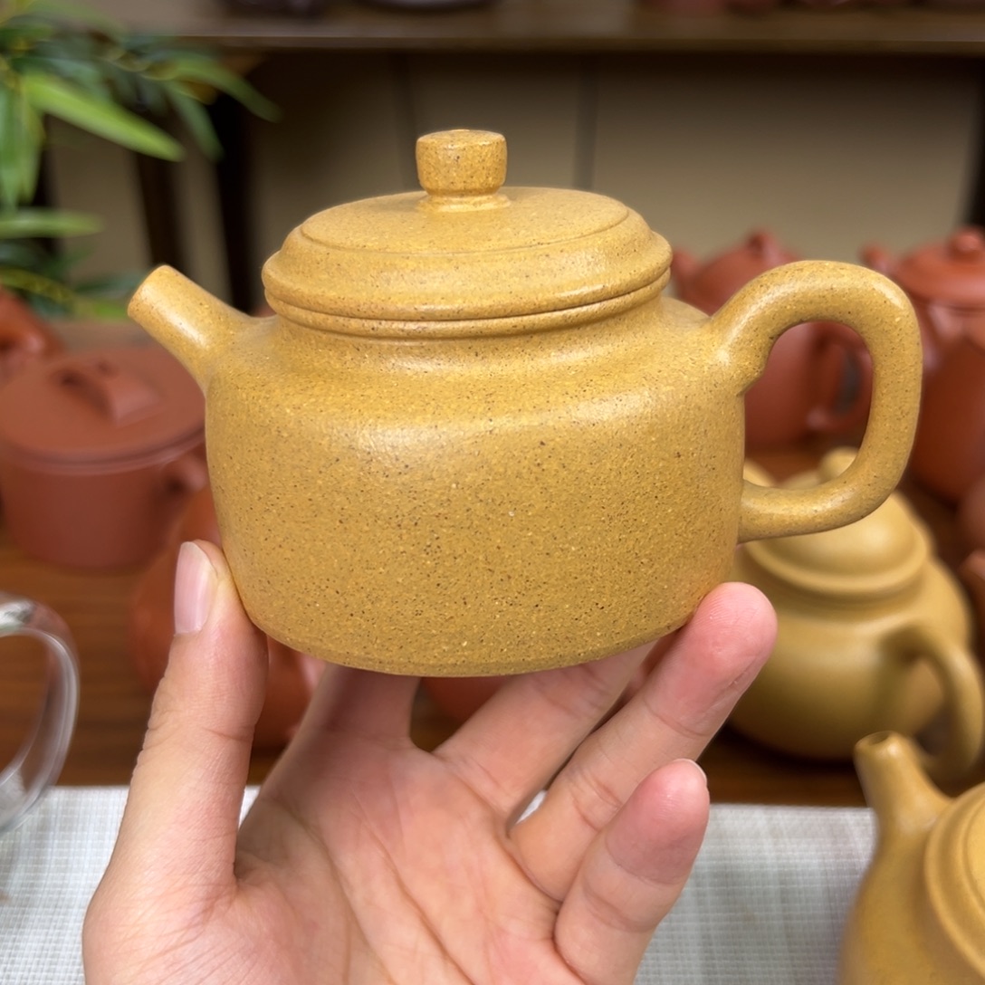 糖***子紫砂茶壶紫砂壶德钟黄金段170cc全手