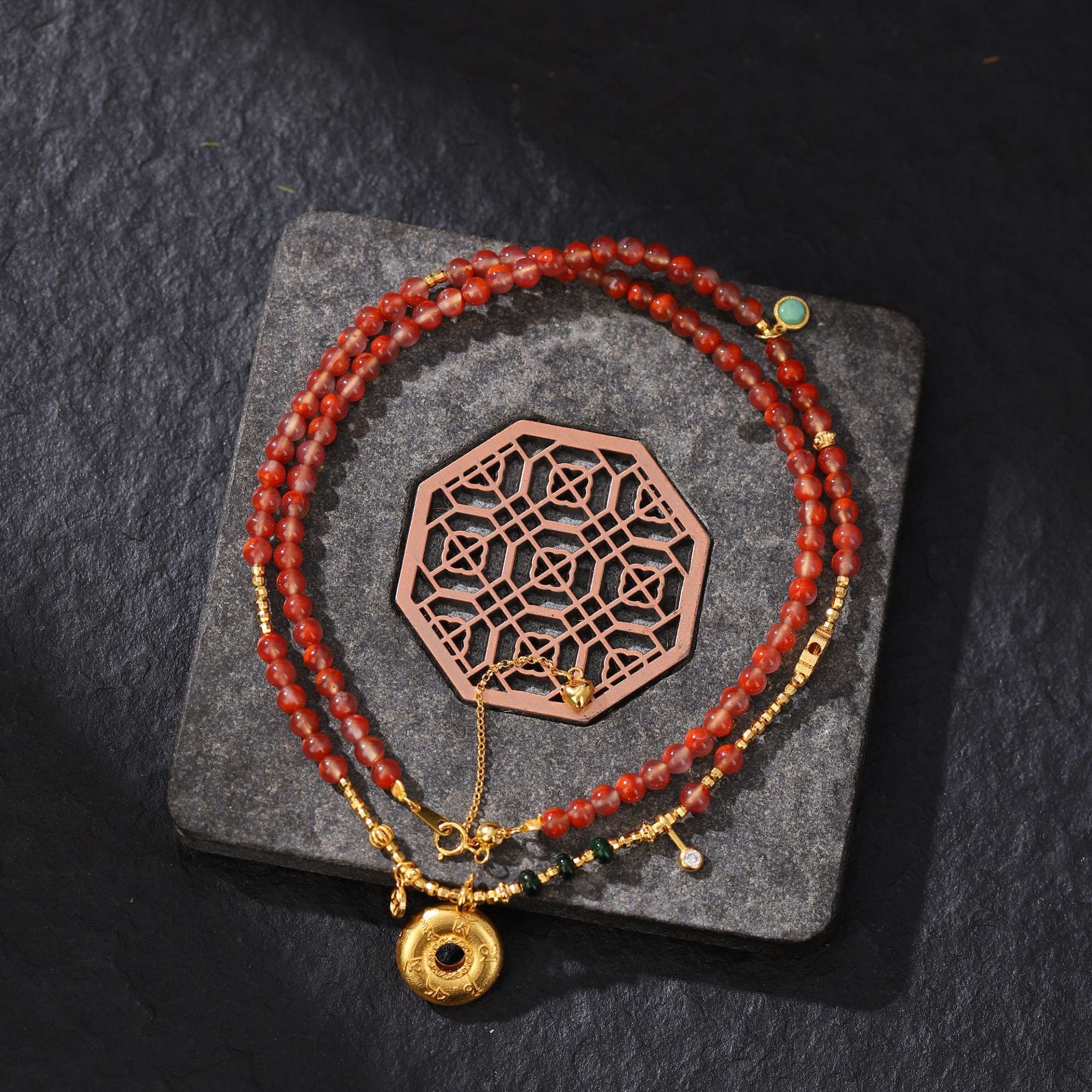 南红DIY项链-多样性发其一