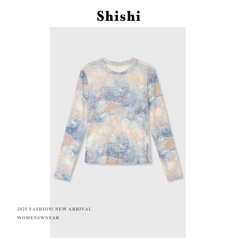 【SW】长袖T恤女夏季薄款时尚百搭休闲洋气长袖防晒上衣YS-0288