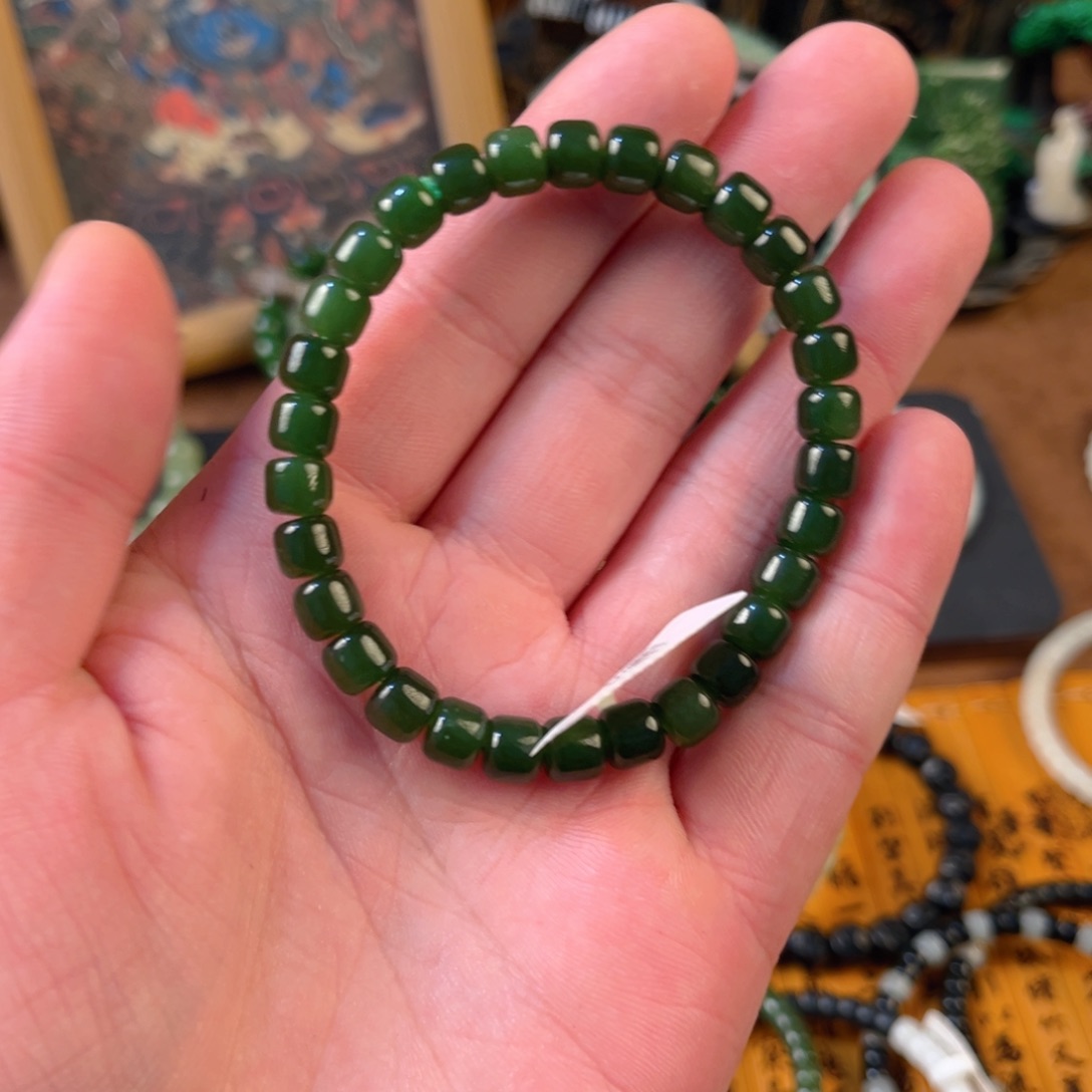 和田玉未镶嵌手链