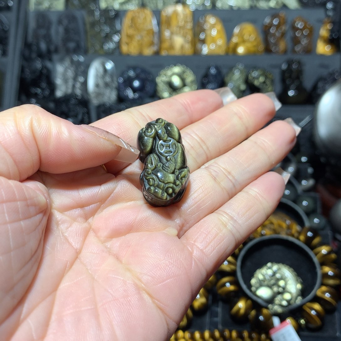 未镶嵌黑曜岩手链孤*