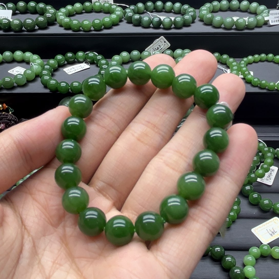 和田玉（碧玉）手链未镶嵌