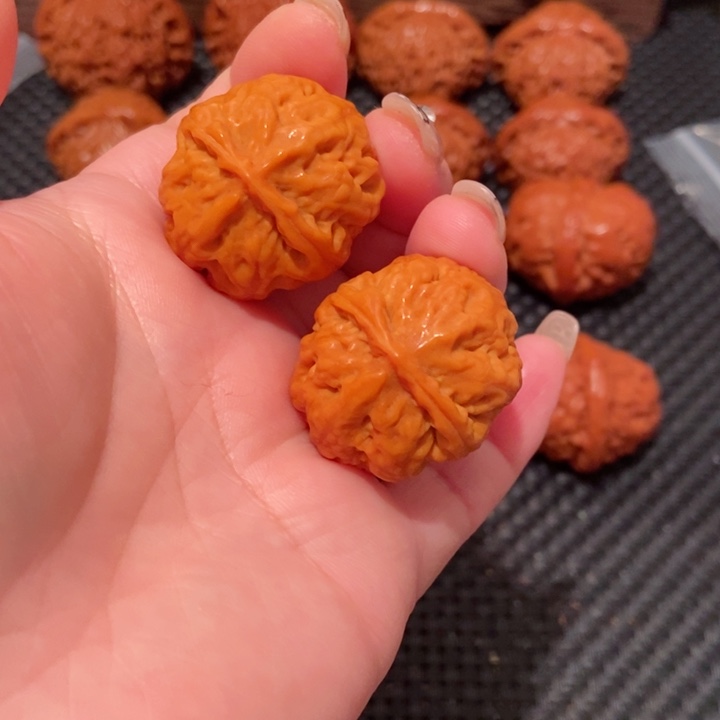 文玩核桃把件摔*#31.5尺寸粗筋南瓜1201