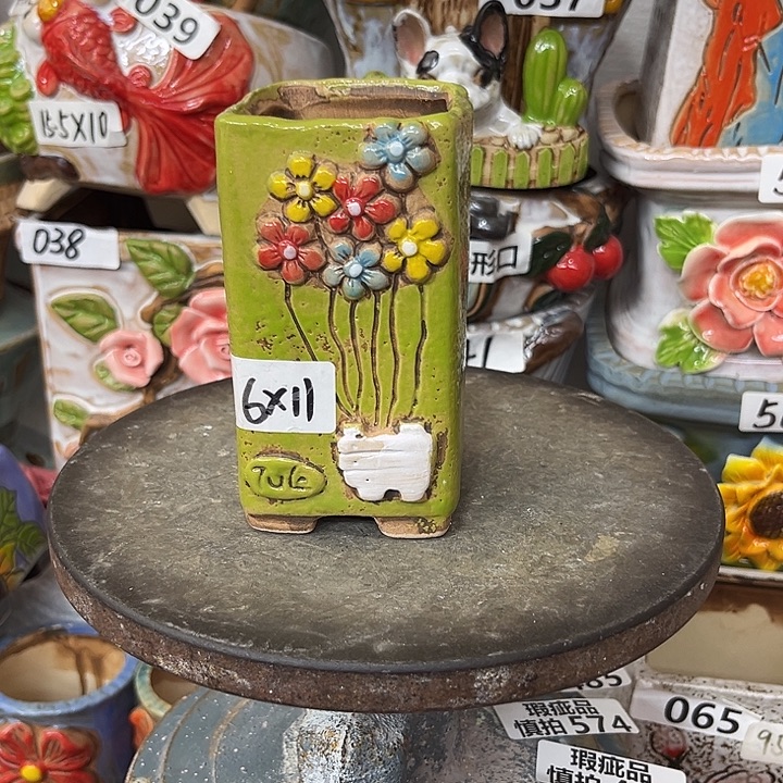 粗陶材质多肉花盆
