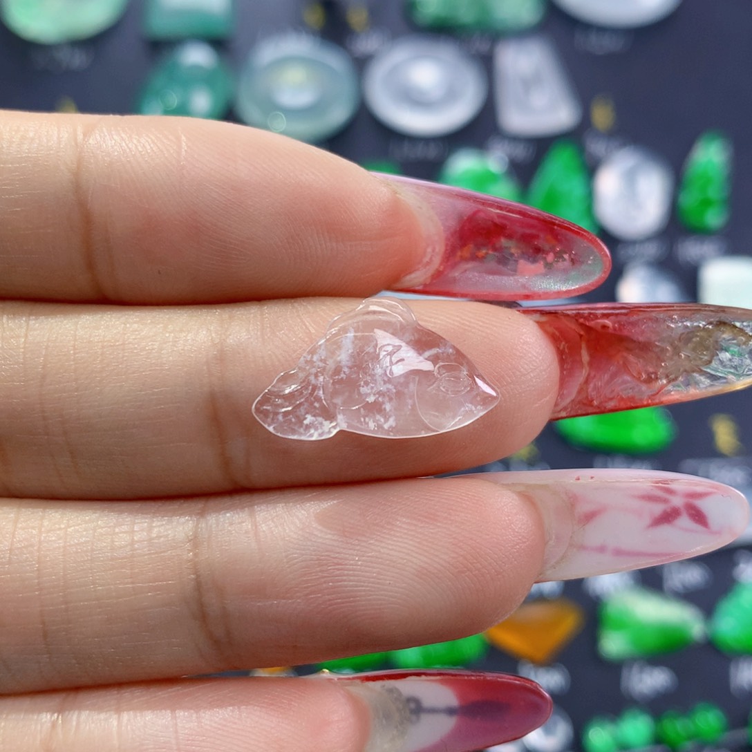 翡翠颈饰未镶嵌纯天然缅甸翡翠A货