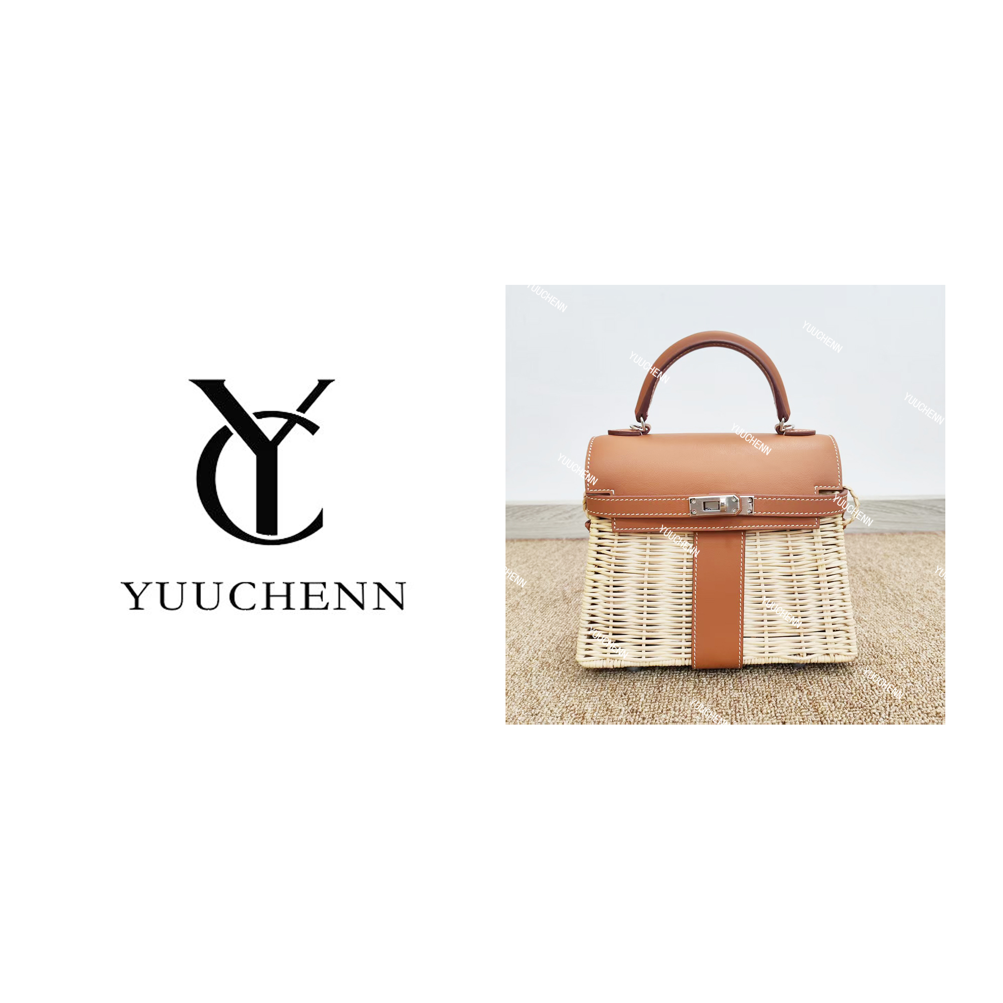 YUUCHENN/20cm原创设计高定真皮包 HH6901