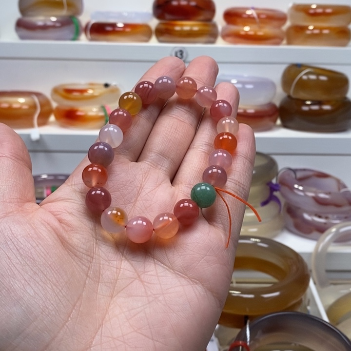 玛瑙/玉髓未镶嵌手链小*子