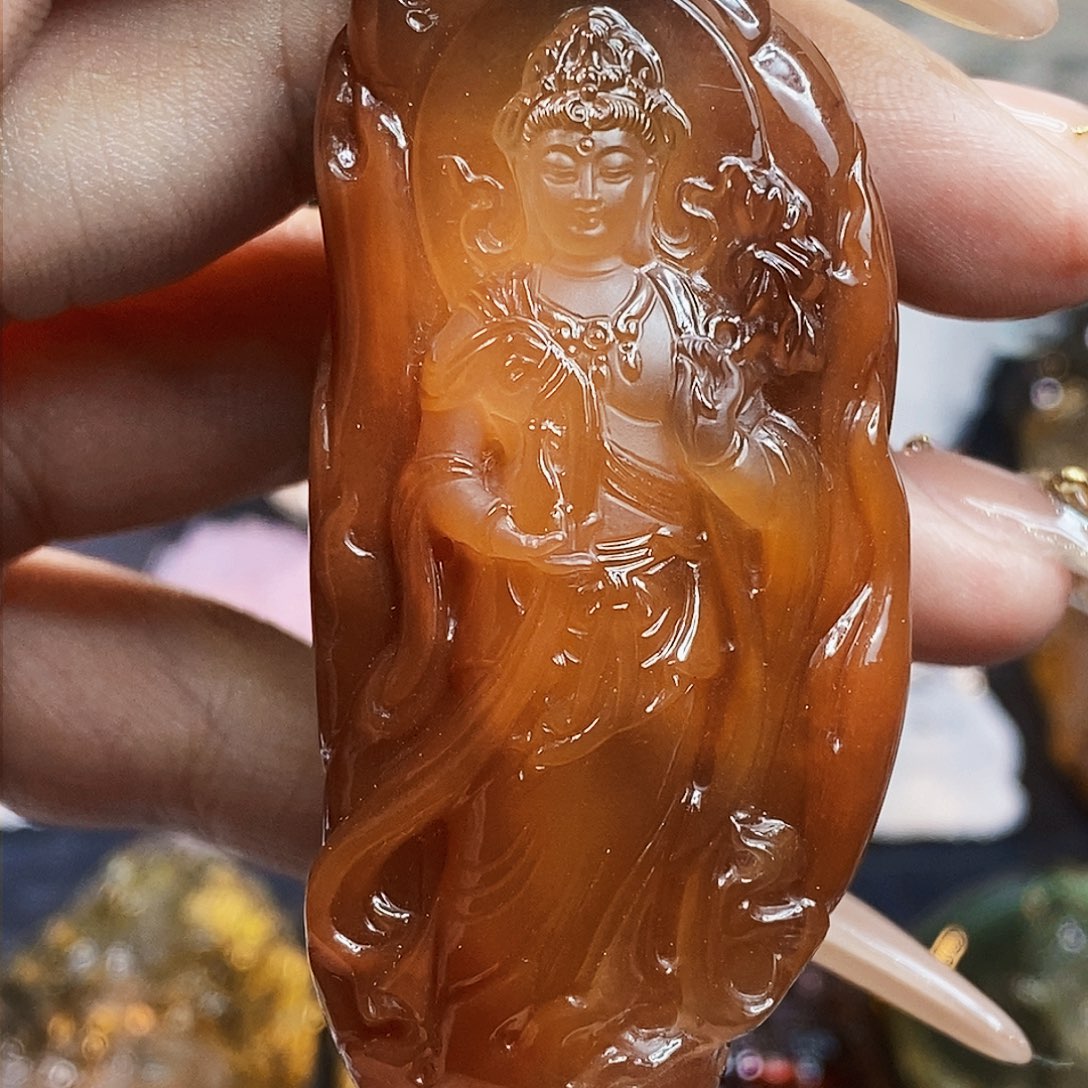 水晶颈饰未镶嵌吊坠