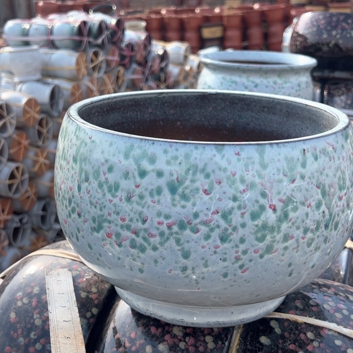 红陶紫砂碗盆口25