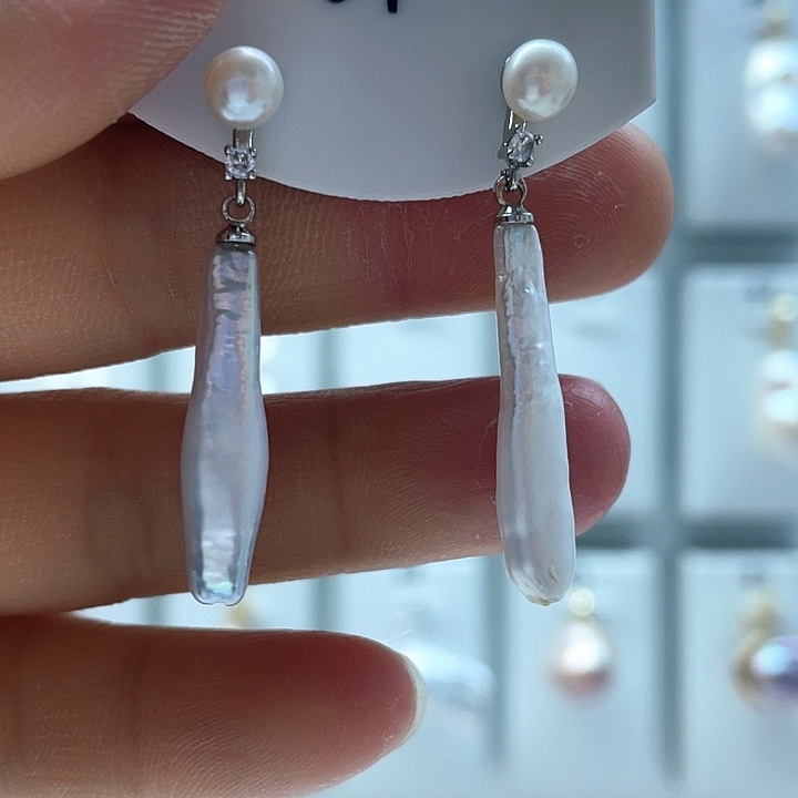 淡水珍珠耳饰未镶嵌