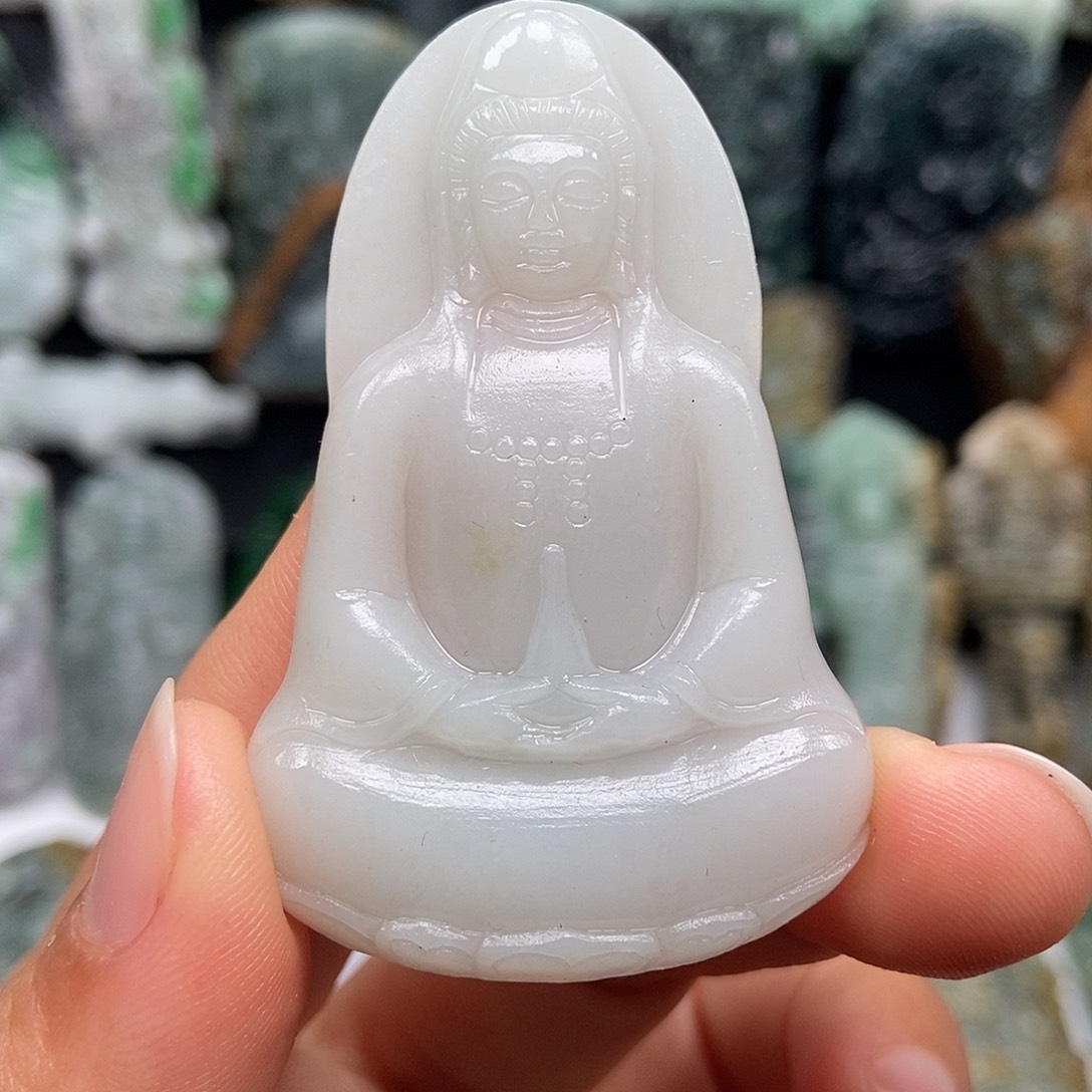 定制翡翠未镶嵌天然缅甸翡翠A货毛货抛光定制 