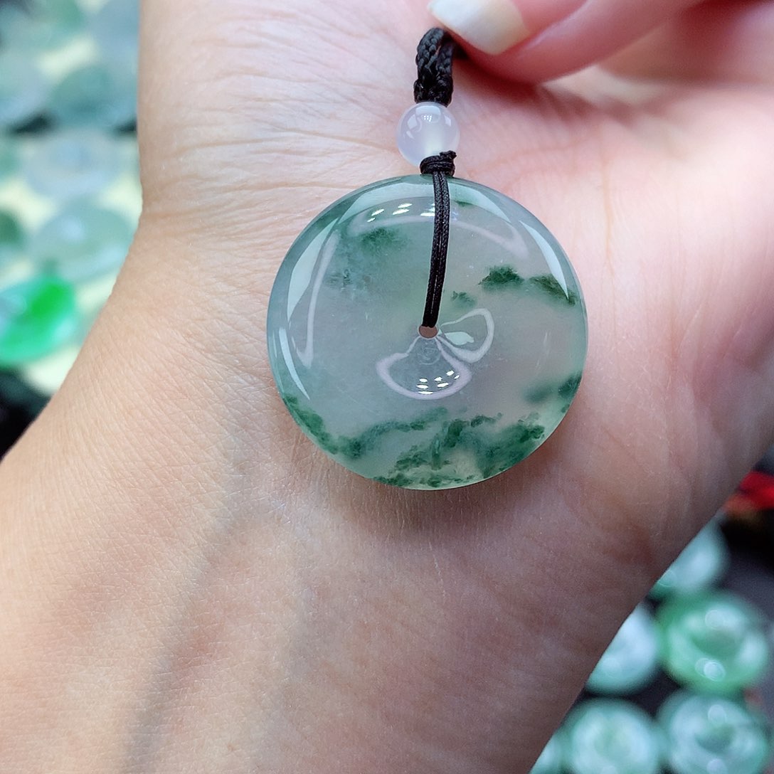 翡翠颈饰未镶嵌33尺寸25.4-6.0