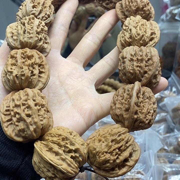 把件文玩核桃37四座楼手持油