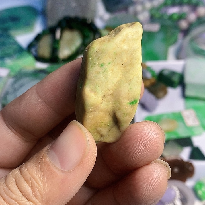 翡翠散珠天然翡翠A货挂件