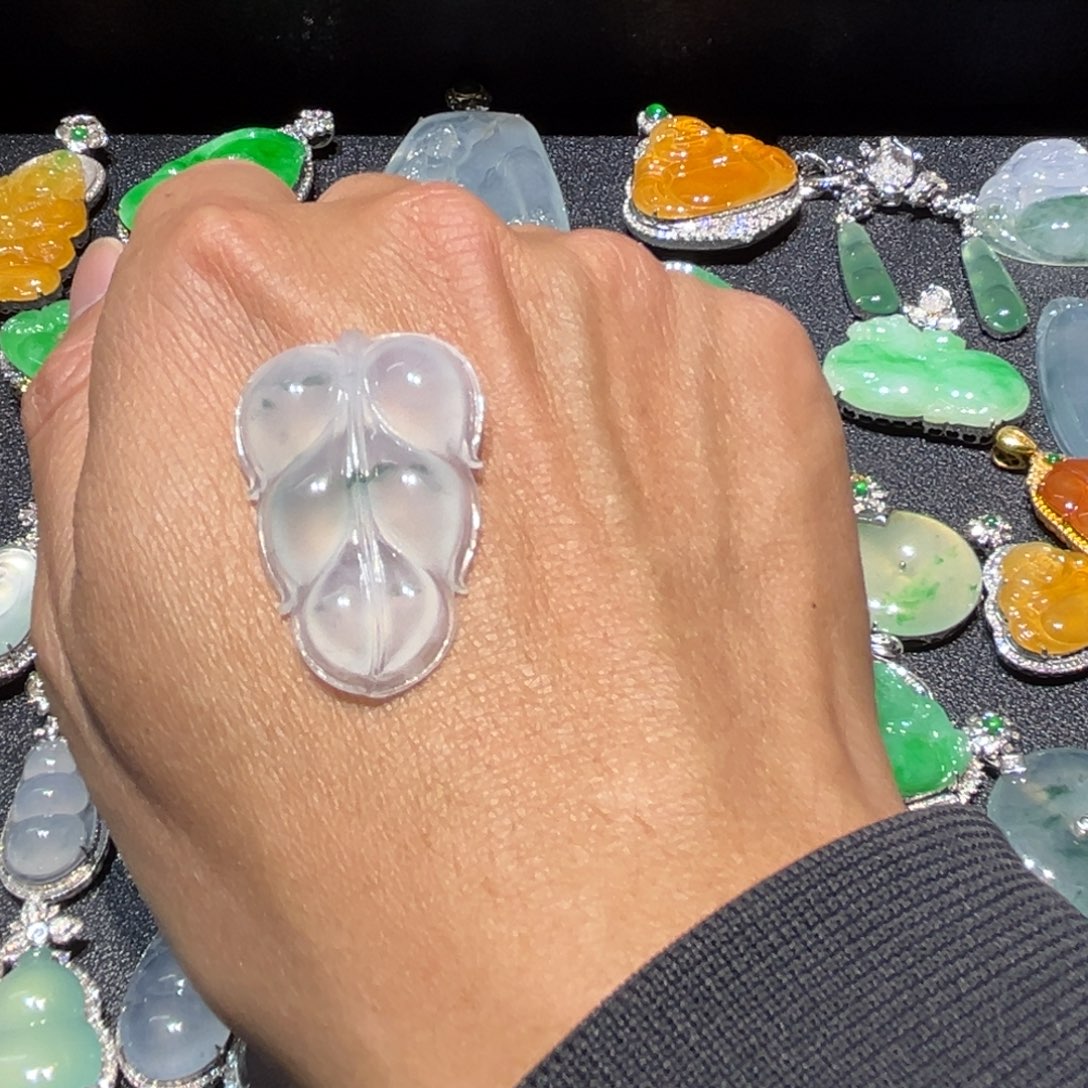 翡翠未镶嵌挂件缅甸翡翠