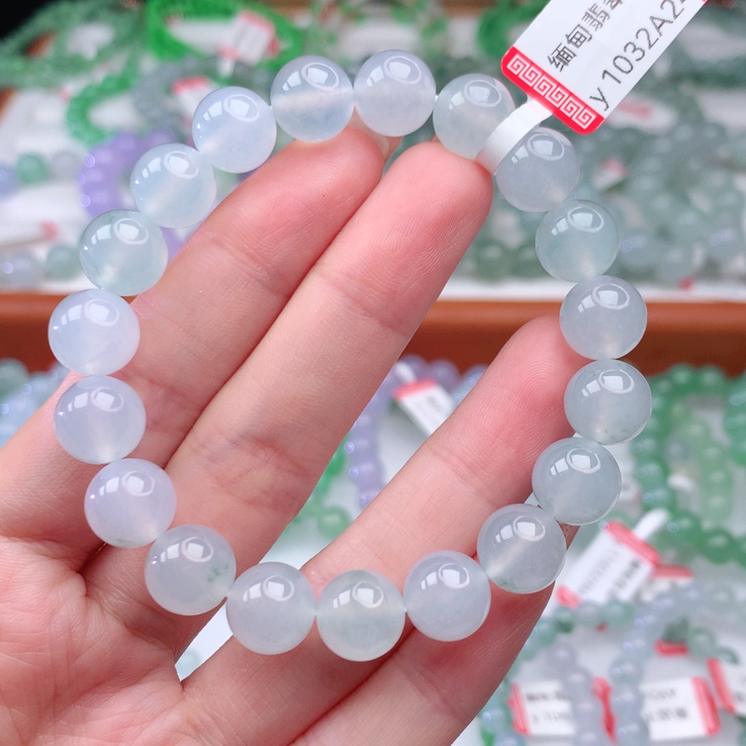 翡翠手链未镶嵌翡翠10mm