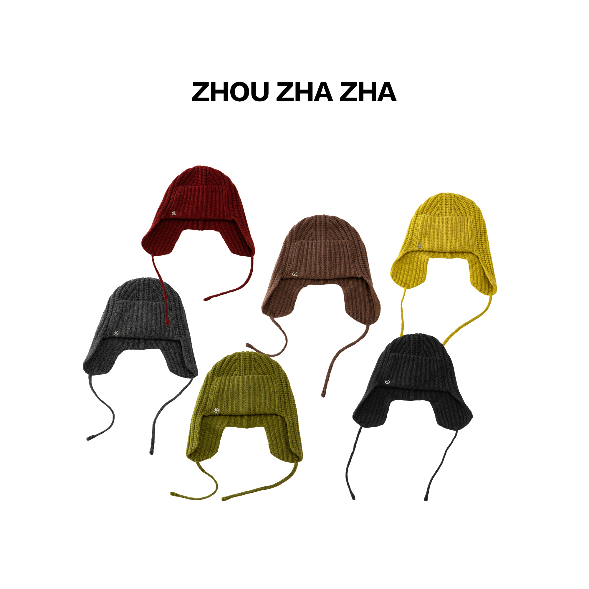 【周炸炸】全羊毛 韩系氛围感保暖护耳帽针织帽#688547