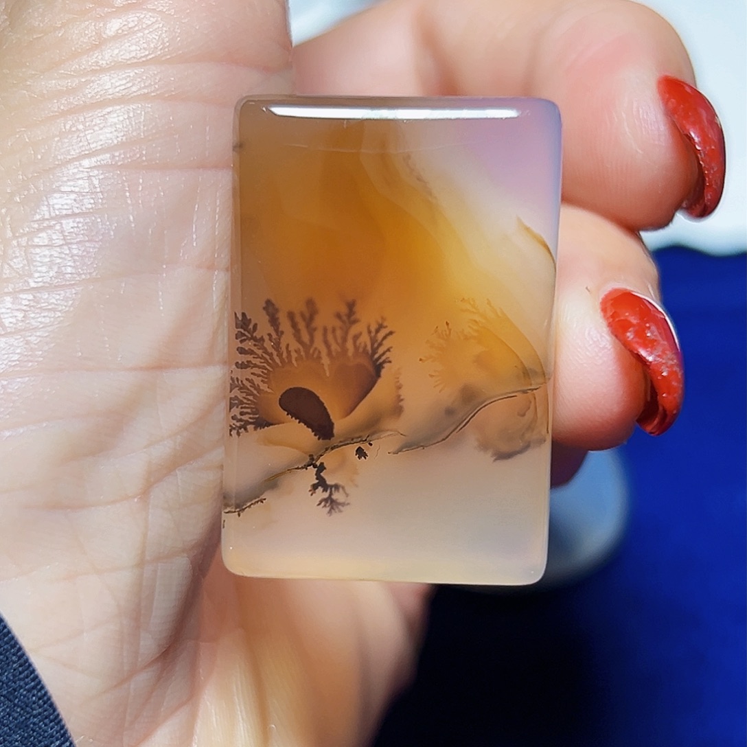 玛瑙/玉髓珠宝半成品未镶嵌心**旧